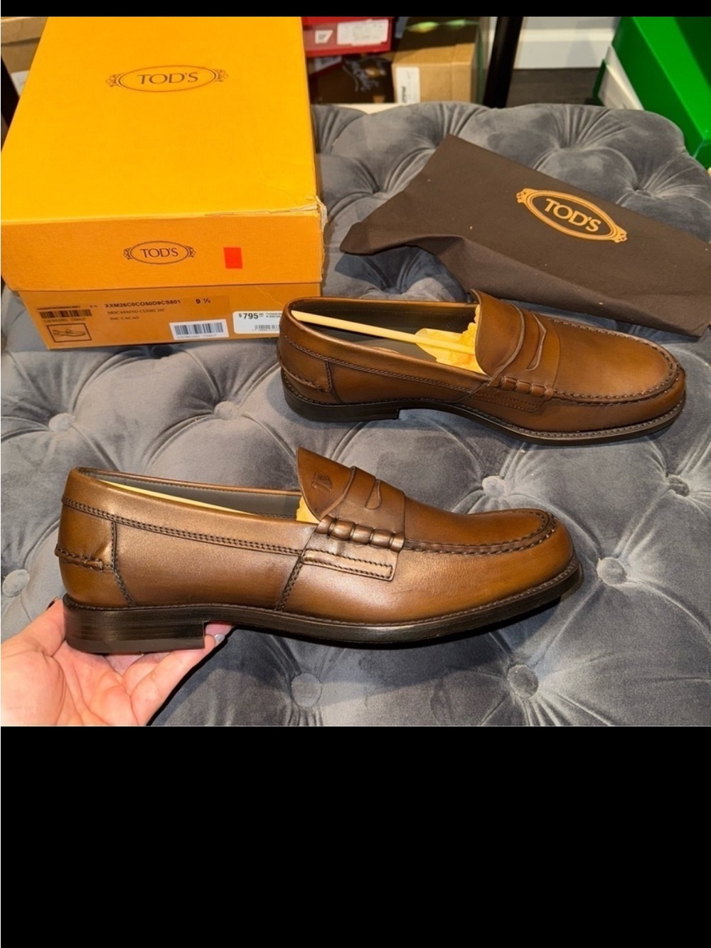 New Size 10.5 (UK 9.5) Tod’s Mocassino Loafers Brown Leather